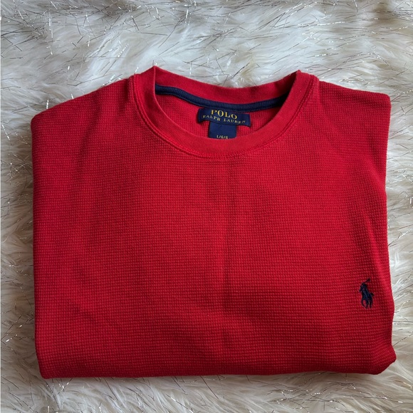Ralph Lauren Red Sweatshirt Size Large Crewneck - Picture 3 of 8